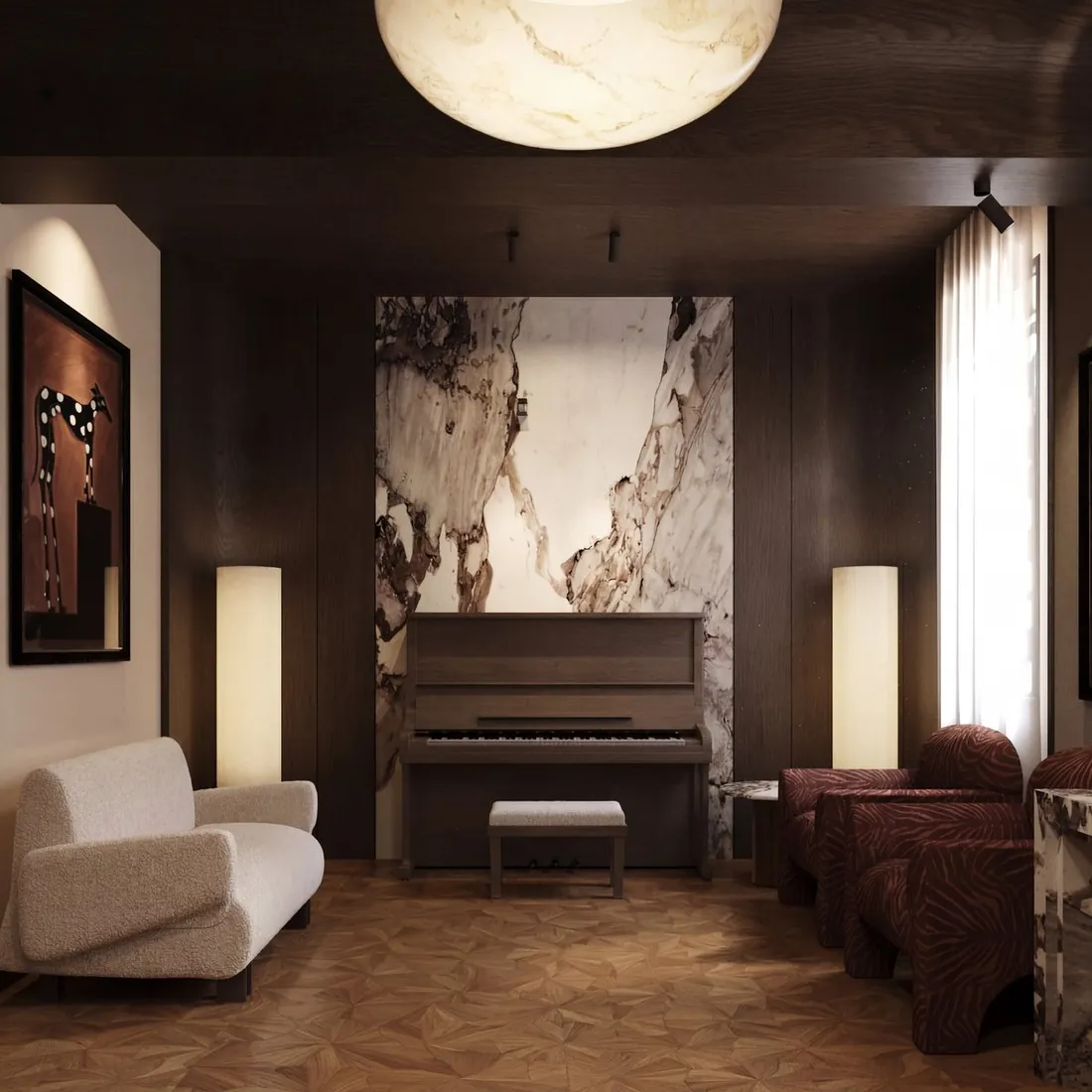 Opera House VIP Lounge grand room with arched doorway