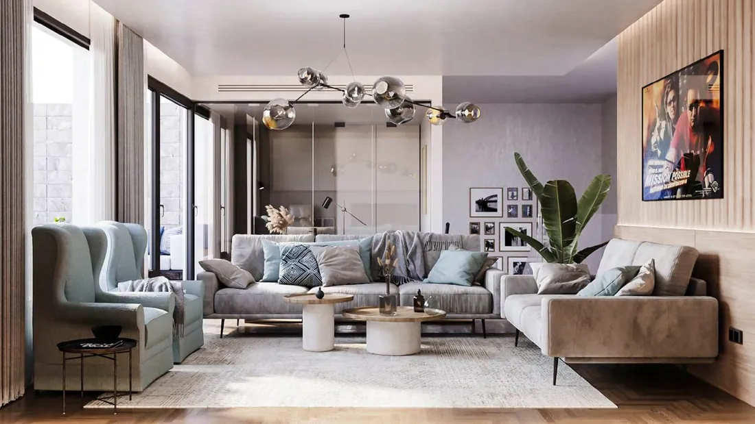 EN Twin House third floor living space