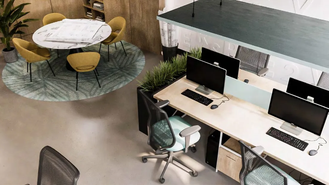 2C Head Office contracting department meeting table