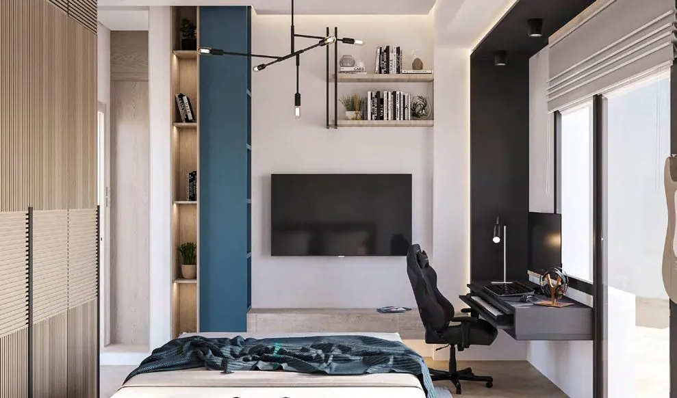 EN Twin House boy's bedroom second view