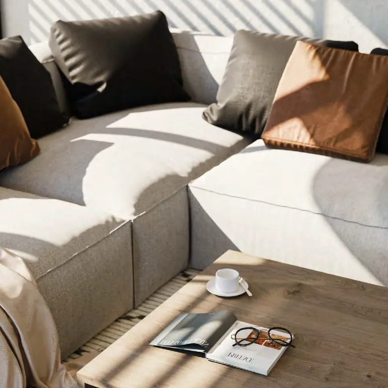 Sofa detail with cushions