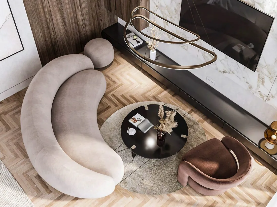 EN Twin House master bedroom lounge area